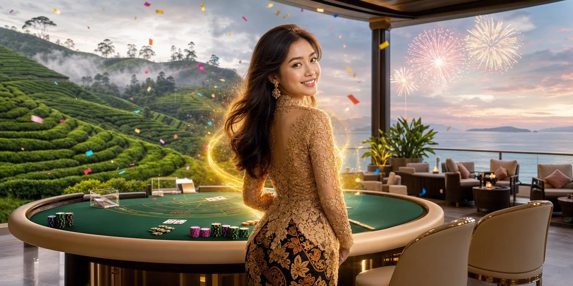 Meja baccarat gaya Malaysia dengan suasana kasino tempatan yang elegan dan modern