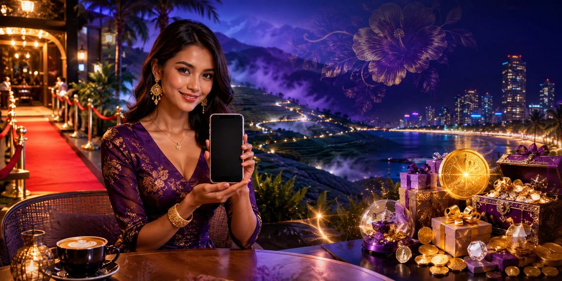 Pengguna Malaysia mengakses permainan sukan maya melalui telefon pintar dengan antara muka mudah alih