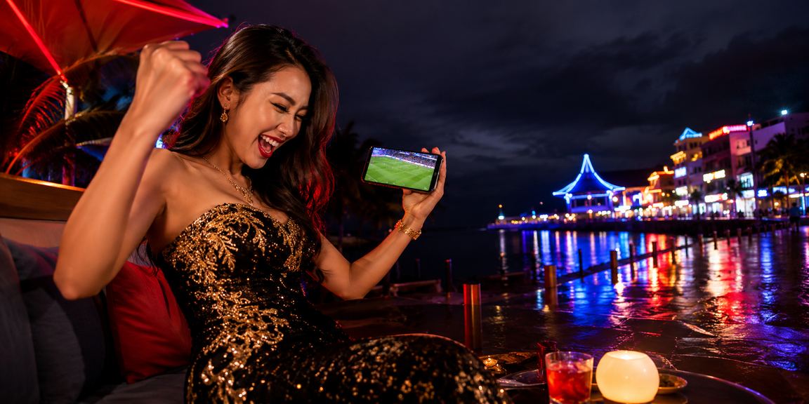Pengguna Malaysia mendaftar dan menerima bonus melalui telefon pintar untuk sukan maya