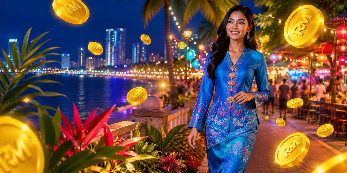 Pengguna meneroka platform hiburan kasino di Penang menggunakan telefon
